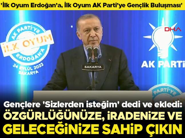 Son dakika... Cumhurbaşkanı Erdoğan gençlere seslendi: Özgürlüğünüze, iradenize ve geleceğinize sahip çıkın