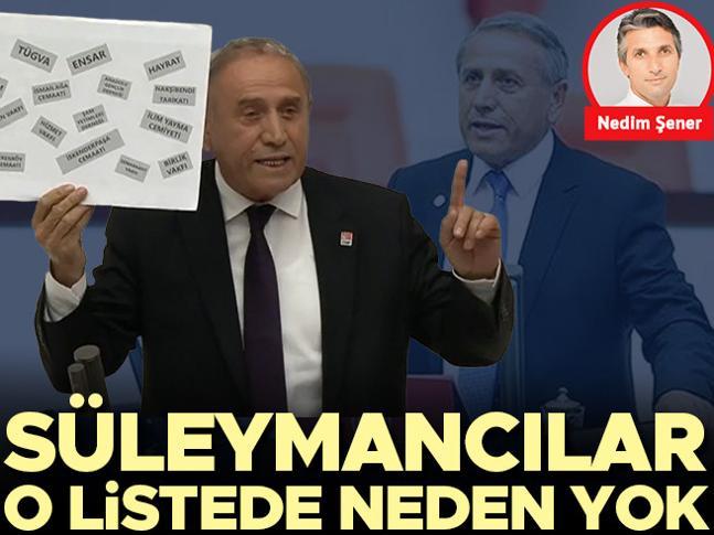 Süleymancılar o listede neden yok