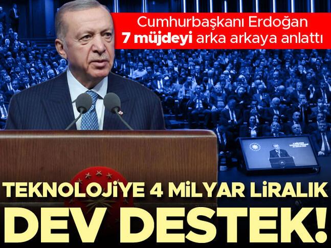 Cumhurbaşkanı Erdoğandan 7 müjde