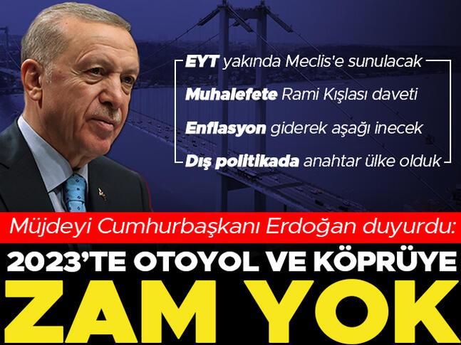 Son dakika... Yılın ilk Kabine Toplantısı sona erdi... Cumhurbaşkanı Erdoğandan açıkladı: 2023te otoyol ve köprü hizmetlerinde artışa olmayacak