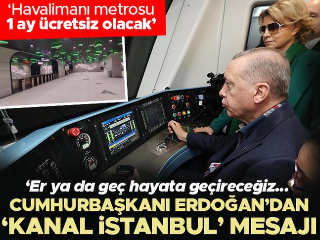 Son dakika: İstanbul Havalimanı metrosu açılıyor Cumhurbaşkanı Erdoğan’dan önemli mesajlar