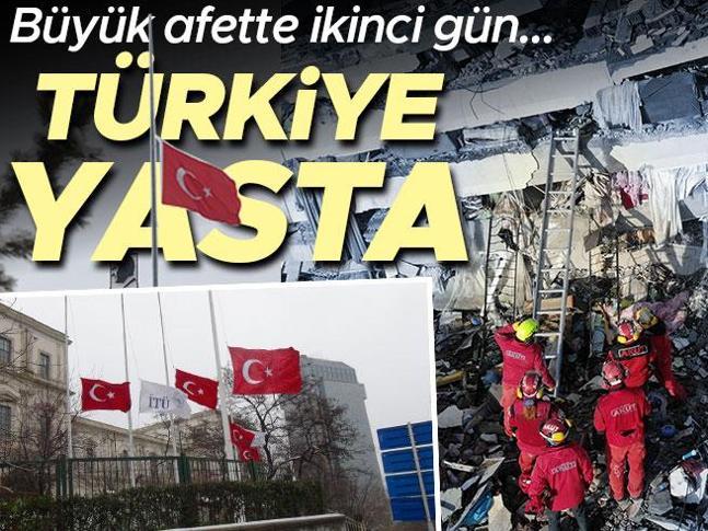 Yüzyılın felaketi... Milli yas nedeniyle bayraklar yarıya indirildi