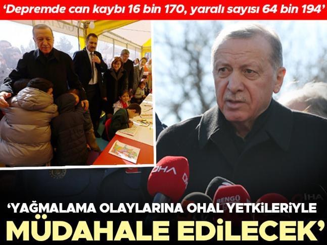 Son dakika... Cumhurbaşkanı Erdoğan: Yağmalama olaylarına OHAL yetkileriyle müdahale edilecek