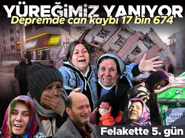 Son dakika: Türkiyeyi sarsan afette dördüncü gün... Deprem felaketinde can kaybı 17 bin 674 ... Dakika dakika bölgelerimizden anlık bilgiler