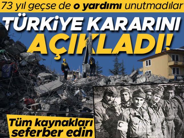 73 yıl geçse de o yardımı unutmadılar... Güney Koreden flaş Türkiye kararı