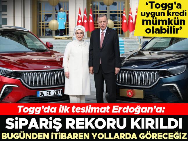 Son dakika... Cumhurbaşkanı Erdoğan ve Emine Erdoğan Toggu teslim aldı