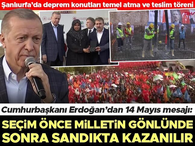 Son dakika: Cumhurbaşkanı Erdoğandan 14 Mayıs mesajı: Seçim önce milletin gönlünde sonra sandıkta kazanılıyor