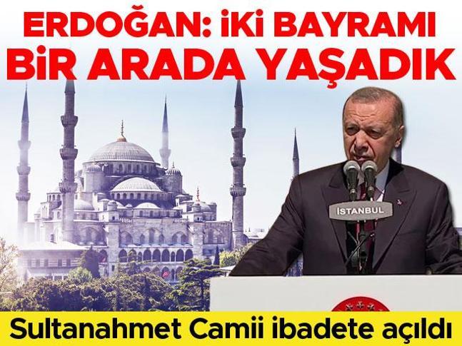 Cumhurbaşkanı Erdoğan: İki bayramı bir arada yaşadık