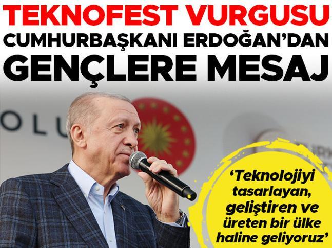 Erdoğan: Teknolojiyi tasarlayan, geliştiren ve üreten bir ülke haline geliyoruz