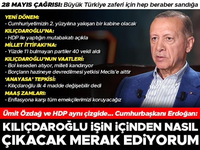Ümit Özdağ ve HDP aynı çizgide... Cumhurbaşkanı Erdoğan: Kılıçdaroğlu işin içinden nasıl çıkacak merak ediyorum