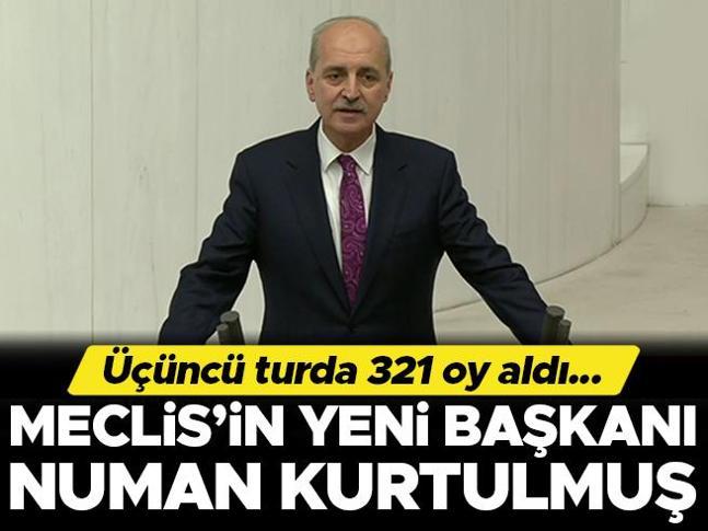 Son dakika: TBMM Başkanı Numan Kurtulmuş oldu