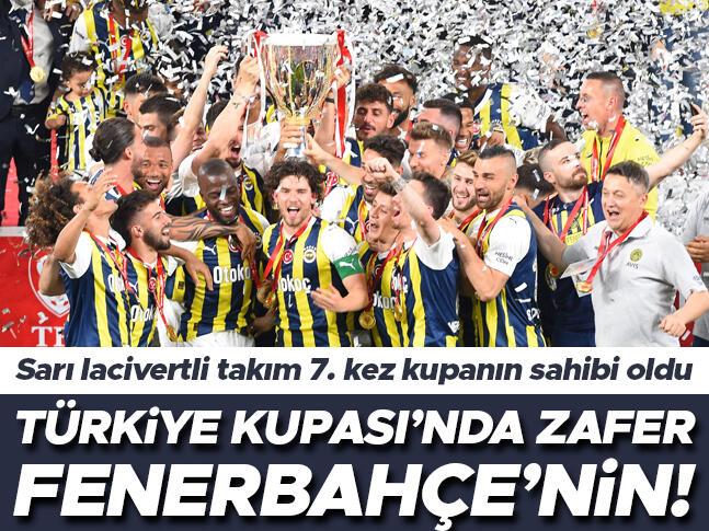 Son Dakika: Ziraat Türkiye Kupasında şampiyon Fenerbahçe Başakşehir finali 2 golle kaybetti