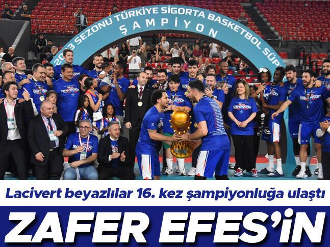 Son dakika: Anadolu Efes, 16. kez şampiyon oldu