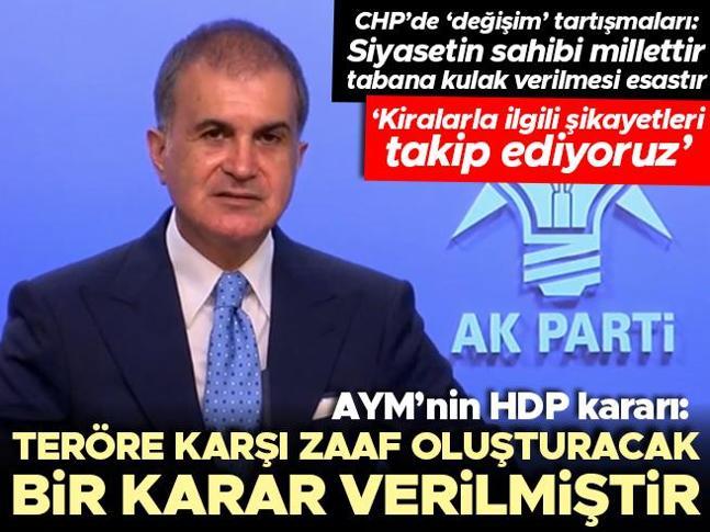 AK Parti Sözcüsü Çelik’ten önemli açıklamalar