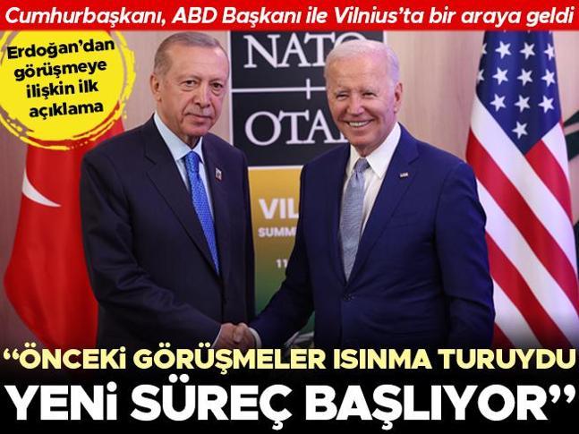 Son dakika...Cumhurbaşkanı Erdoğan ve ABD Başkanı Biden biraraya geldi: Yeni bir süreci başlatıyoruz