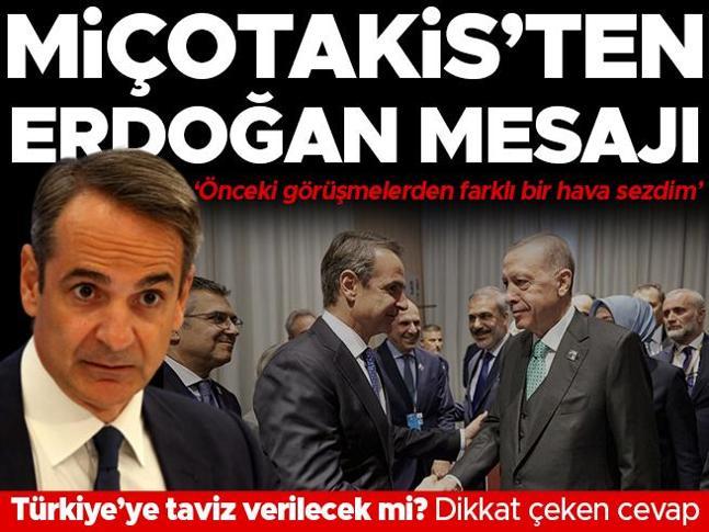 Erdoğan görüşmesi sonrası Miçotakisten Türkiye mesajı: En büyük hedefini açıkladı