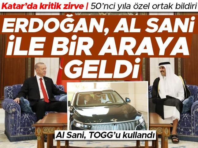 Cumhurbaşkanı Erdoğan, Katar Emiri Al Shani ile görüştü