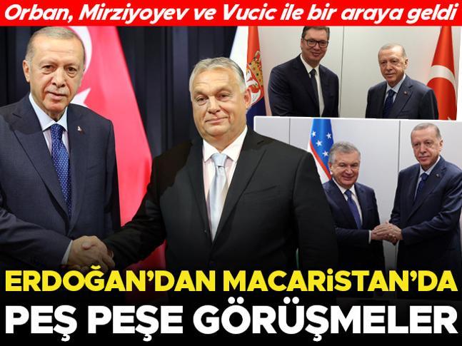 Cumhurbaşkanı Erdoğandan Macaristan’da diplomasi trafiği