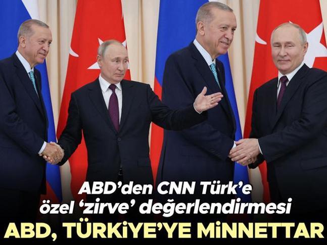 Son dakika haberi: ABDden Erdoğan-Putin zirvesiyle ilgili CNN Türke özel açıklama: ABD, Türkiyeye minnettar