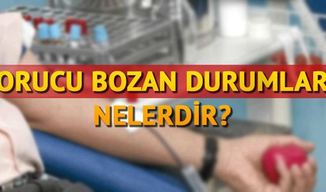 Orucu bozan durumlar nelerdir? Diyanet'ten net bilgiler Orucu bozan durumlar nelerdir? Diyanet'ten net bilgiler