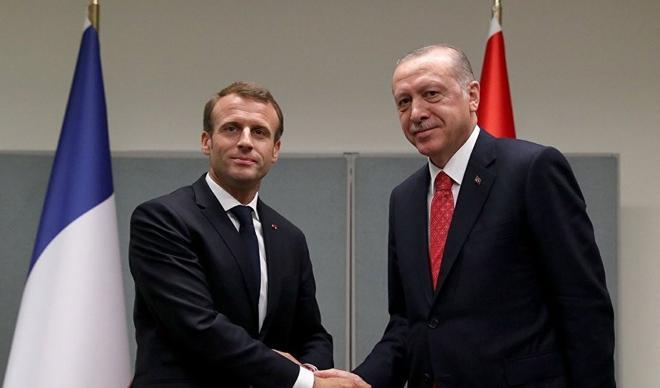 Cumhurbaşkanı Erdoğan, Macron ile görüştü Cumhurbaşkanı Erdoğan, Macron ile görüştü