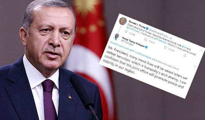 Erdoğan'dan Trump'a cevap: Terörü yendiğimizde daha fazla hayat kurtulacak Erdoğan'dan Trump'a cevap: Terörü yendiğimizde daha fazla hayat kurtulacak