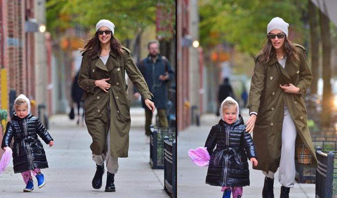 Ver elini kızım! Irina Shayk kızı Lea yürüyüşte Ver elini kızım! Irina Shayk kızı Lea yürüyüşte