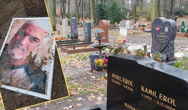Akli dengesi bozuk kadın aracını Müslüman mezarlığına sürdü Akli dengesi bozuk kadın aracını Müslüman mezarlığına sürdü