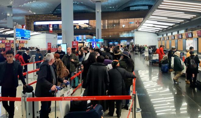 İstanbul Havalimanı'nda yarıyıl tatili hareketliliği İstanbul Havalimanı'nda yarıyıl tatili hareketliliği