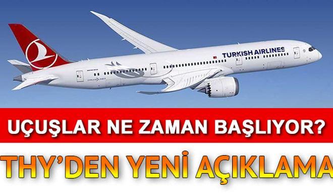 Yurt dışı ve yurt içi uçuşlar ne zaman açılacak? Uçak seferleri ne zaman başlar? THY'den son dakika duyuru Yurt dışı ve yurt içi uçuşlar ne zaman açılacak? Uçak seferleri ne zaman başlar? THY'den son dakika duyuru