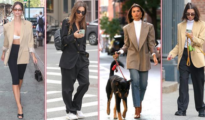 Sokak Stili: Emily Ratajkowski'den Blazer Ceket Giyme Dersleri Sokak Stili: Emily Ratajkowski'den Blazer Ceket Giyme Dersleri