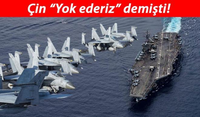 Çin tehdit etmişti, bu kareler dünyayı şoke etti! Çin tehdit etmişti, bu kareler dünyayı şoke etti!