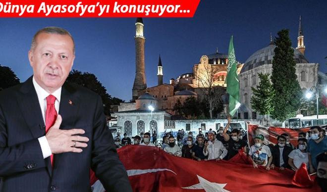 SON DAKİKA HABERİ: Dünya Ayasofya'yı konuşuyor! SON DAKİKA HABERİ: Dünya Ayasofya'yı konuşuyor!