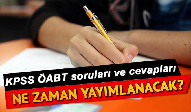 KPSS ÖABT soruları ve cevapları yayımlandı! İşte, KPSS ÖABT sonuç açıklama tarihi KPSS ÖABT soruları ve cevapları yayımlandı! İşte, KPSS ÖABT sonuç açıklama tarihi
