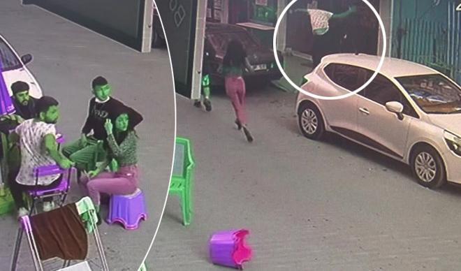 Antalya'da kaçan hırsıza uçan tekme kamerada Antalya'da kaçan hırsıza uçan tekme kamerada