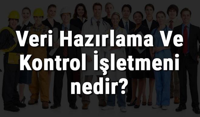 Veri Hazırlama Ve Kontrol İşletmeni nedir, ne iş yapar ve nasıl olunur? Veri Hazırlama Ve Kontrol İşletmeni olma şartları, maaşları ve iş imkanları Veri Hazırlama Ve Kontrol İşletmeni nedir, ne iş yapar ve nasıl olunur? Veri Hazırlama Ve Kontrol İşletmeni olma şartları, maaşları ve iş imkanları