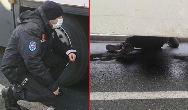 Polis böyle yakaladı! Soğuktan donmak üzerelerdi... Polis böyle yakaladı! Soğuktan donmak üzerelerdi...