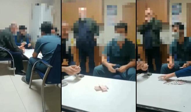 Hastanedeki 'kumar' görüntüsü tepki çekti! Soruşturma başlatıldı Hastanedeki 'kumar' görüntüsü tepki çekti! Soruşturma başlatıldı