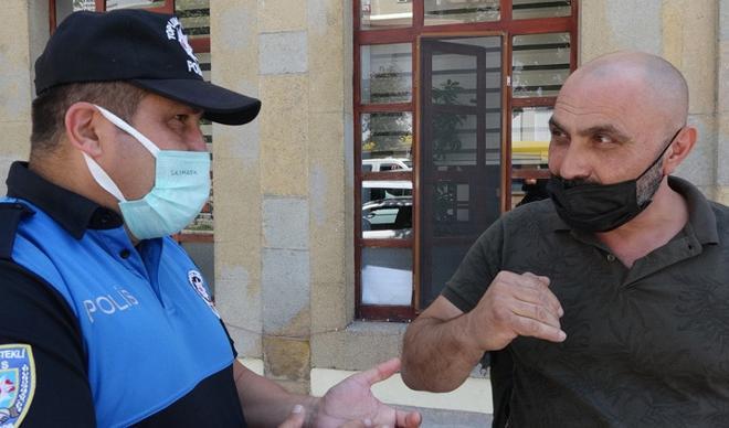 Maske denetiminde durduruldu, söyledikleri 'pes' dedirtti Maske denetiminde durduruldu, söyledikleri 'pes' dedirtti