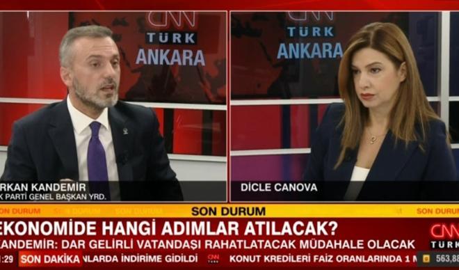 AK Partili Kandemir CNN Türk'te anlattı! Ekonomide hangi adımlar atılacak? AK Partili Kandemir CNN Türk'te anlattı! Ekonomide hangi adımlar atılacak?
