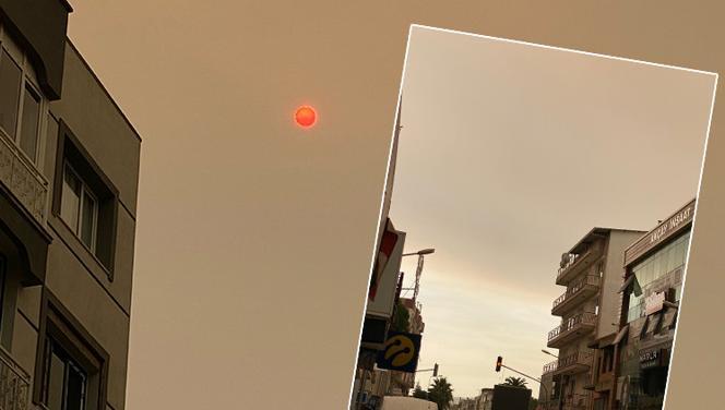 İzmirliler turuncu gökyüzüne uyandı İzmirliler turuncu gökyüzüne uyandı