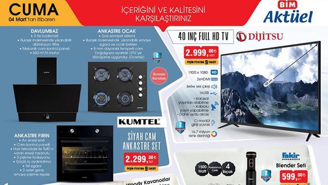 BİM 4 Mart 2022 aktüel ürünler kataloğu yayımlandı! BİM'de bu hafta neler var?