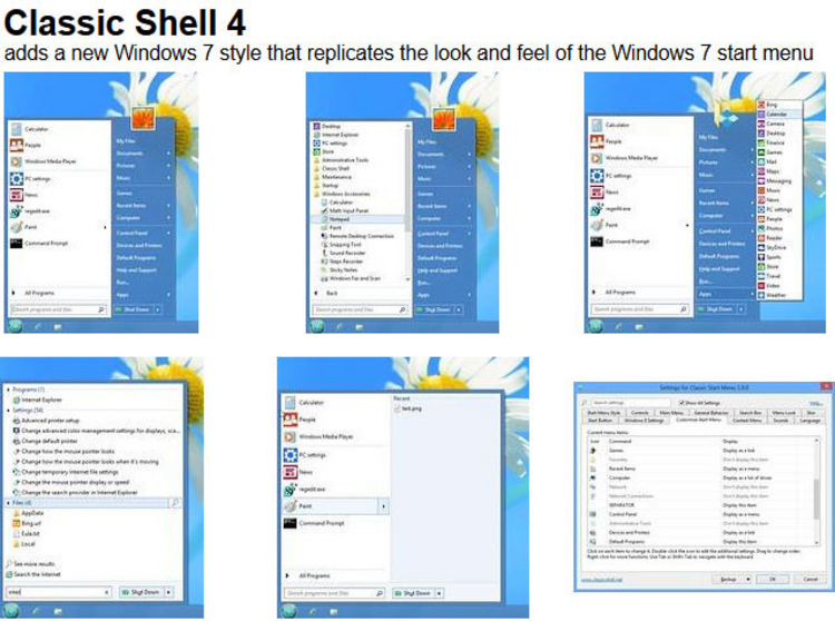 Classic shell для windows 10. Classic Shell v4.3.1. Planet Classic Shell.