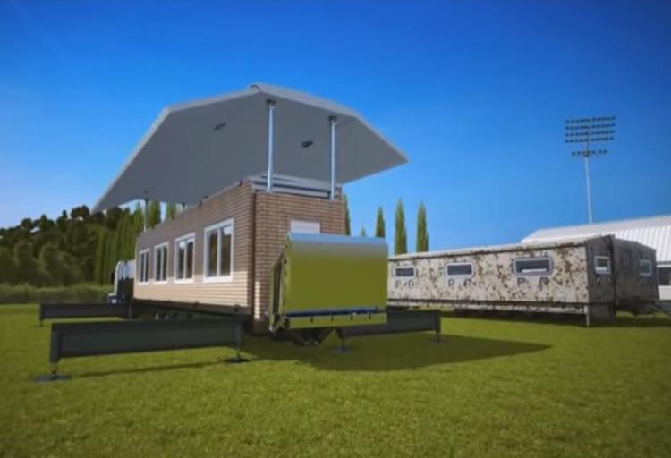Katlanan ev! 6 saatte villa yaptılar!