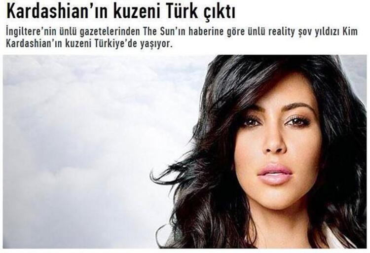 Cousin Kardashian is Turkish