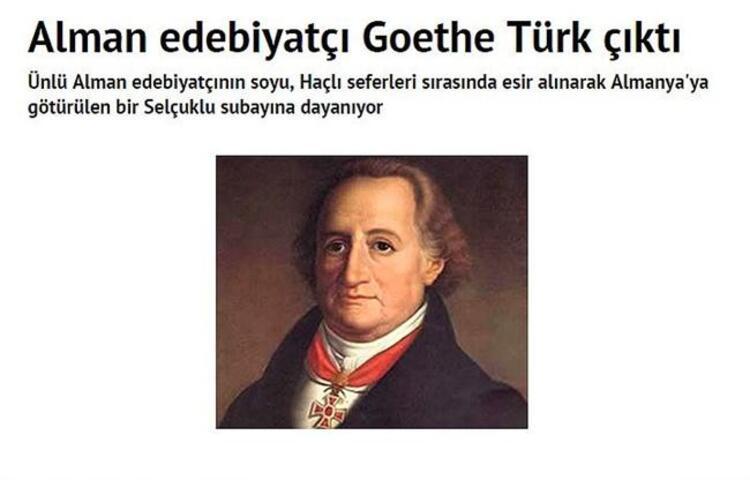 Even Goethe is Turkish