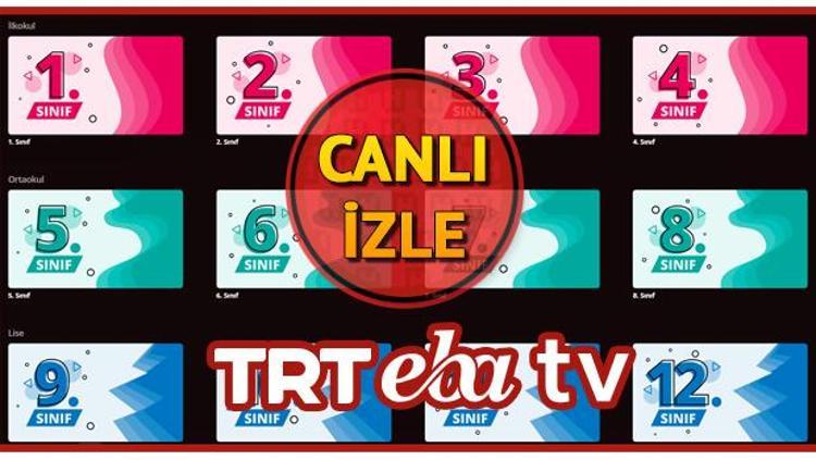 TRT EBA frekans bilgileri ve uzaktan eğitim canlı yayın ...