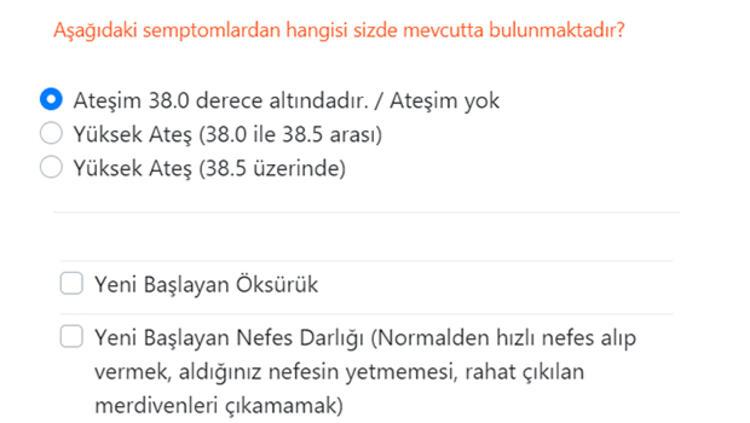 Online Corona Virus Test Ekrani Korona Virus Testi Nasil Yapilir Corona Oldugumu Nasil Anlarim