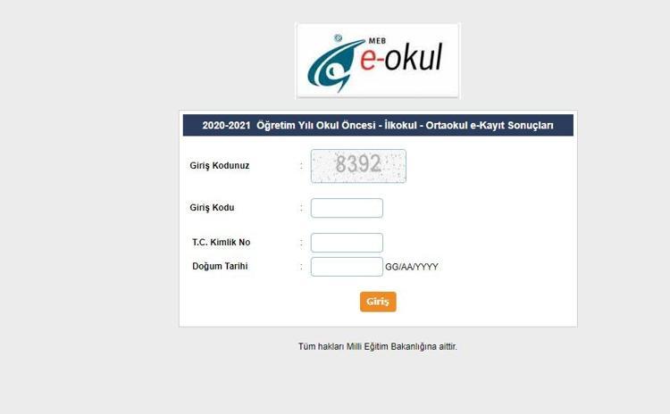 Cocugum Hangi Okula Gidecek E Okul Kayit Sorgulama Islemleri Ile Yanit Buluyor Iste E Okul Ilkokul Kayit Sorgulama Sayfasi Son Dakika Haberler