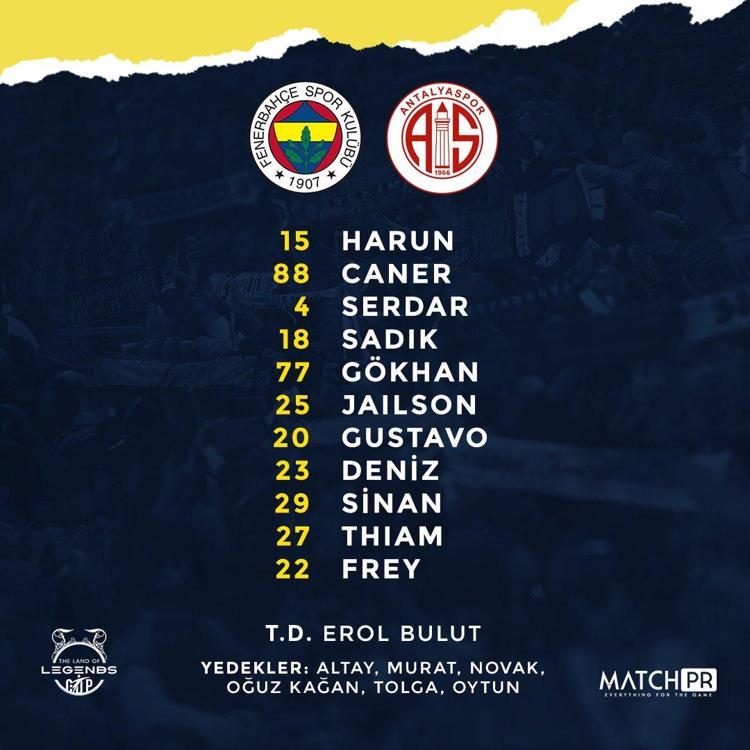 THE FIRST 11 OF FENERBAHÇEN